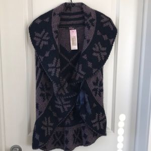 Purple Mohair and Wool mix Sweater Vest